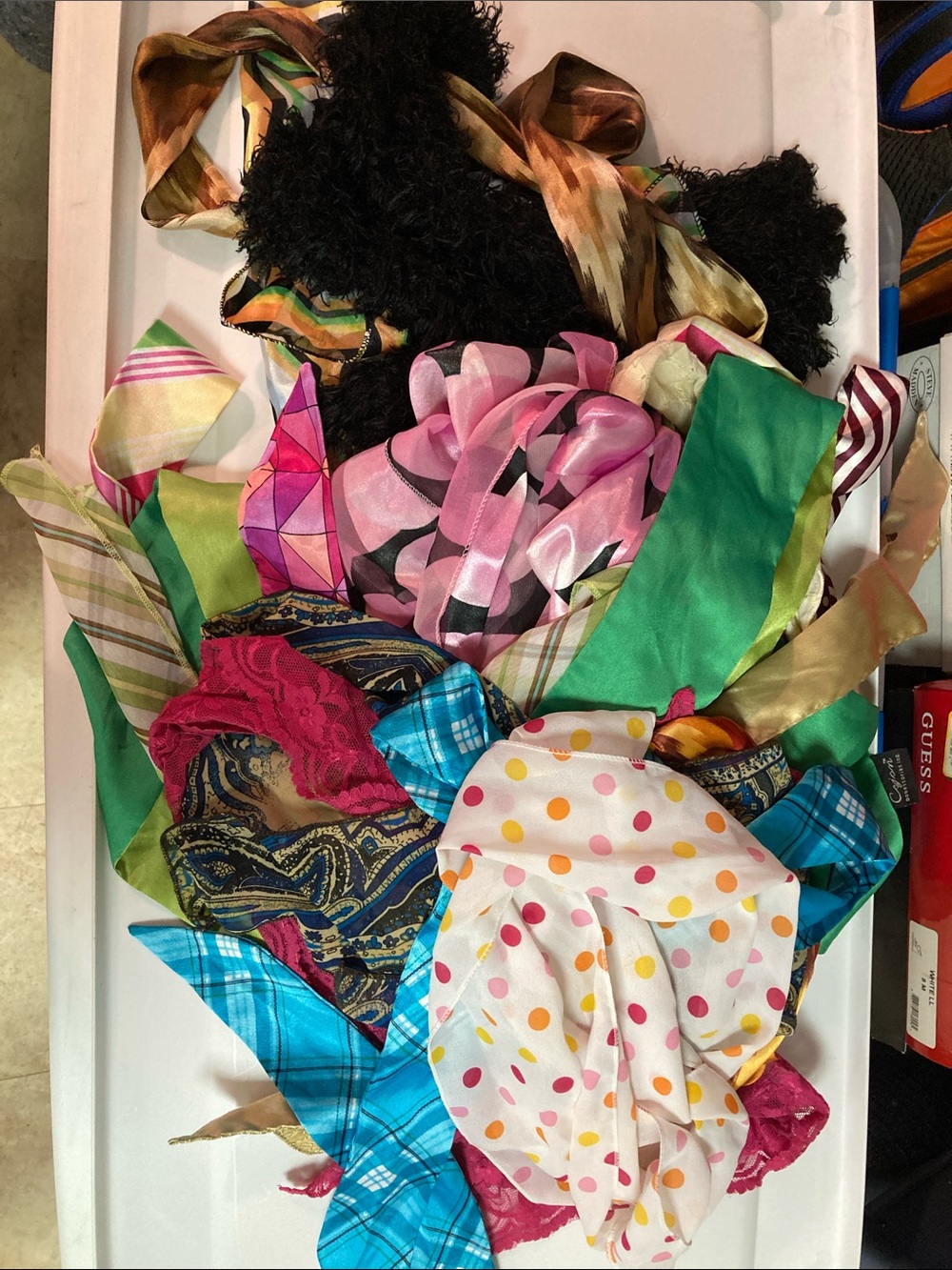 Assorted Multicolor Scarves Bulk Lot Bundle